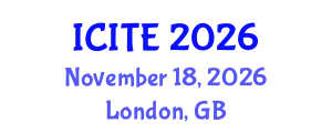 International Conference on Information Technology and Engineering (ICITE) November 18, 2026 - London, United Kingdom