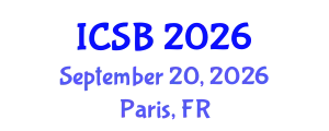 International Conference on Systems Biology (ICSB) September 20, 2026 - Paris, France