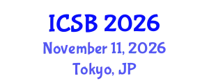 International Conference on Systems Biology (ICSB) November 11, 2026 - Tokyo, Japan