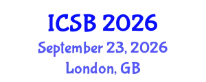 International Conference on Systems Biology (ICSB) September 23, 2026 - London, United Kingdom