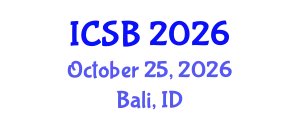 International Conference on Systems Biology (ICSB) October 25, 2026 - Bali, Indonesia