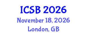 International Conference on Systems Biology (ICSB) November 18, 2026 - London, United Kingdom