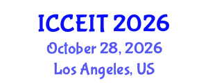 International Conference on Computer Education and Instructional Technology (ICCEIT) October 28, 2026 - Los Angeles, United States