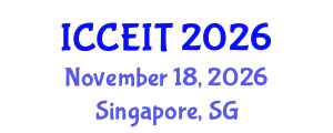 International Conference on Computer Education and Instructional Technology (ICCEIT) November 18, 2026 - Singapore, Singapore