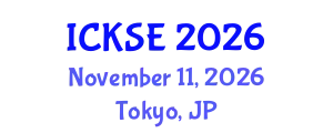 International Conference on Knowledge and Software Engineering (ICKSE) November 11, 2026 - Tokyo, Japan