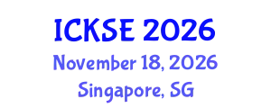 International Conference on Knowledge and Software Engineering (ICKSE) November 18, 2026 - Singapore, Singapore