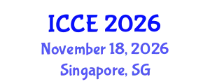 International Conference on Chemical Engineering (ICCE) November 18, 2026 - Singapore, Singapore