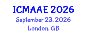 International Conference on Mechanical, Aeronautical and Automotive Engineering (ICMAAE) September 23, 2026 - London, United Kingdom