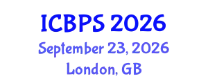 International Conference on Biomedical and Pharmaceutical Sciences (ICBPS) September 23, 2026 - London, United Kingdom