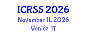 International Conference on Reliability and Structural Safety (ICRSS) November 11, 2026 - Venice, Italy