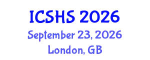 International Conference on Speech and Hearing Sciences (ICSHS) September 23, 2026 - London, United Kingdom