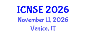 International Conference on Nanomaterials Science and Engineering (ICNSE) November 11, 2026 - Venice, Italy