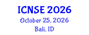 International Conference on Nanomaterials Science and Engineering (ICNSE) October 25, 2026 - Bali, Indonesia