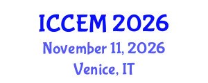 International Conference on Computational and Experimental Mechanics (ICCEM) November 11, 2026 - Venice, Italy