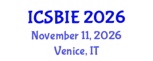 International Conference on Sustainable Building and Infrastructure Engineering (ICSBIE) November 11, 2026 - Venice, Italy