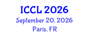 International Conference on Cognitive Linguistics (ICCL) September 20, 2026 - Paris, France