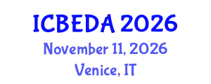 International Conference on Biomedical Electronics, Devices and Applications (ICBEDA) November 11, 2026 - Venice, Italy