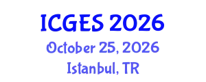 International Conference on Geology and Earth Systems (ICGES) October 25, 2026 - Istanbul, Turkey