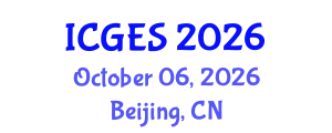 International Conference on Geology and Earth Systems (ICGES) October 06, 2026 - Beijing, China