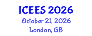 International Conference on Environmental and Earth Sciences (ICEES) October 21, 2026 - London, United Kingdom