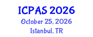 International Conference on Physics and Astronomical Sciences (ICPAS) October 25, 2026 - Istanbul, Turkey