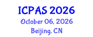 International Conference on Physics and Astronomical Sciences (ICPAS) October 06, 2026 - Beijing, China