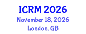 International Conference on Robotics and Mechatronics (ICRM) November 18, 2026 - London, United Kingdom