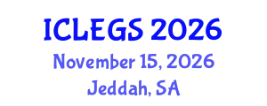 International Conference on e-Learning, e-education and e-Government Systems (ICLEGS) November 15, 2026 - Jeddah, Saudi Arabia