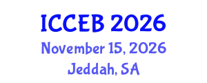 International Conference on Climate, Environment and Biosciences (ICCEB) November 15, 2026 - Jeddah, Saudi Arabia