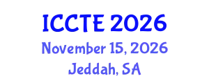 International Conference on Civil and Transport Engineering (ICCTE) November 15, 2026 - Jeddah, Saudi Arabia