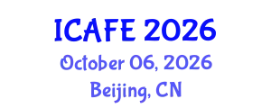 International Conference on Agricultural and Food Engineering (ICAFE) October 06, 2026 - Beijing, China