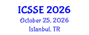 International Conference on Systems and Software Engineering (ICSSE) October 25, 2026 - Istanbul, Turkey