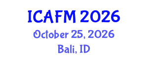 International Conference on Advances in Fluid Mechanics (ICAFM) October 25, 2026 - Bali, Indonesia