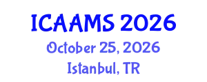 International Conference on Autonomous Agents and Multiagent Systems (ICAAMS) October 25, 2026 - Istanbul, Turkey