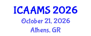 International Conference on Autonomous Agents and Multiagent Systems (ICAAMS) October 21, 2026 - Athens, Greece