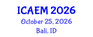 International Conference on Applied and Engineering Mathematics (ICAEM) October 25, 2026 - Bali, Indonesia