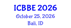 International Conference on Biochemical and Biomedical Engineering (ICBBE) October 25, 2026 - Bali, Indonesia