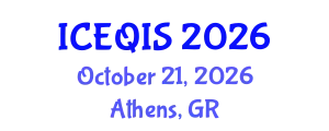 International Conference on Engineering and Quantum Information Sciences (ICEQIS) October 21, 2026 - Athens, Greece