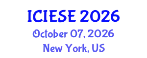 International Conference on Industrial Electronics and Systems Engineering (ICIESE) October 07, 2026 - New York, United States