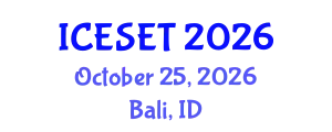 International Conference on Energy Systems Engineering and Technology (ICESET) October 25, 2026 - Bali, Indonesia