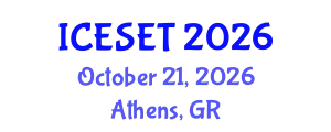 International Conference on Energy Systems Engineering and Technology (ICESET) October 21, 2026 - Athens, Greece