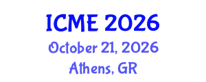 International Conference on Medical Engineering (ICME) October 21, 2026 - Athens, Greece