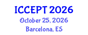 International Conference on Chemical Engineering and Process Technology (ICCEPT) October 25, 2026 - Barcelona, Spain