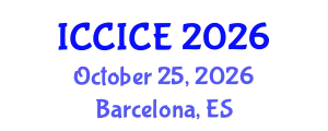 International Conference on Communication, Information and Computer Engineering (ICCICE) October 25, 2026 - Barcelona, Spain
