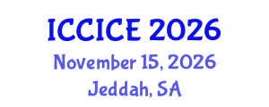 International Conference on Communication, Information and Computer Engineering (ICCICE) November 15, 2026 - Jeddah, Saudi Arabia