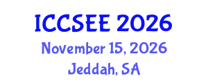 International Conference on Computer Science and Electronics Engineering (ICCSEE) November 15, 2026 - Jeddah, Saudi Arabia