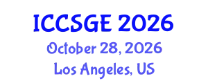International Conference on Concrete, Structural and Geotechnical Engineering (ICCSGE) October 28, 2026 - Los Angeles, United States