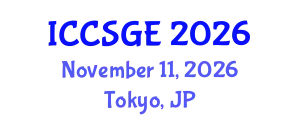 International Conference on Concrete, Structural and Geotechnical Engineering (ICCSGE) November 11, 2026 - Tokyo, Japan