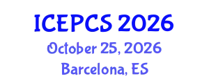 International Conference on Economics, Politics and Civil Society (ICEPCS) October 25, 2026 - Barcelona, Spain