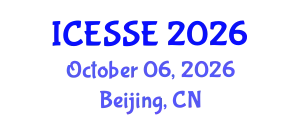International Conference on Environmental Systems Science and Engineering (ICESSE) October 06, 2026 - Beijing, China
